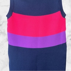 【美品】フラワーサークル❤ノースリーブニットワンピース　即購入可能の画像