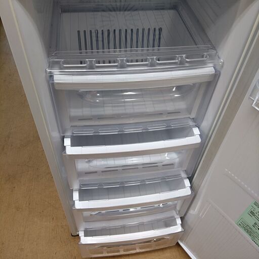 中古 LB-MFU12TW 冷凍庫 121L MITSUBISHI 三菱 MF-U12T-W(1) 急冷ボタン ドアポケット付き 1ドア  コンパクトサイズ 省エネ