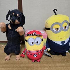 ミニオン、ダックスフンドぬいぐるみ