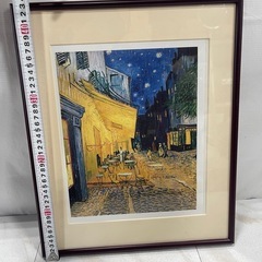 [ハ3676]〈美品〉ゴッホ 『 夜のカフェテラス 』 【アートセレクション 世界の名画シリーズ 】　レプリカの画像