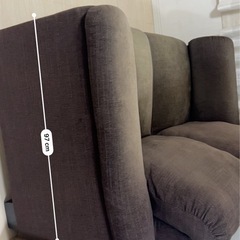 ソファ　IKEA ブラウンの画像