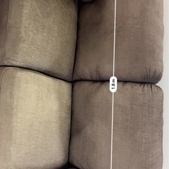 ソファ　IKEA ブラウンの画像