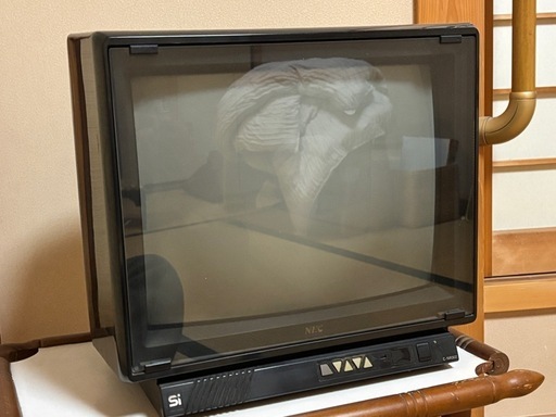 NEC カラーテレビジョン受信機　C-15z12v 赤色ブラウン管テレビ 通販サイト一覧 NEC カラーテレビジョン受信機 C-15z12v 赤色