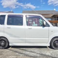 最終値引き　私情により7月掲載削除予定　スズキ　ワゴンR　MH22S　2007年製　車検約6ヶ月つき　バッテリー新品　スタッドレスタイヤ4本　前後方ドライブレコーダー(説明書つき)　外装DIY済みの画像