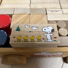 SNOOPY スヌーピー　積み木の画像