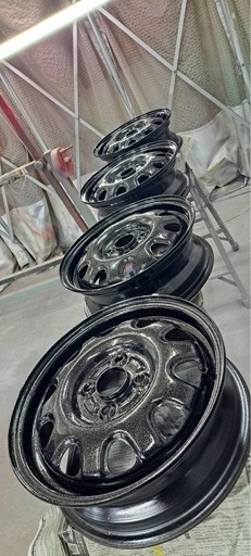 14インチてっちんホイール4本セット塗装済み 