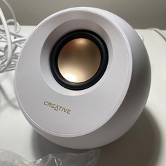 Creative Pebble Pro ホワイト SP-PBLPRO-WHA PCスピーカーの画像