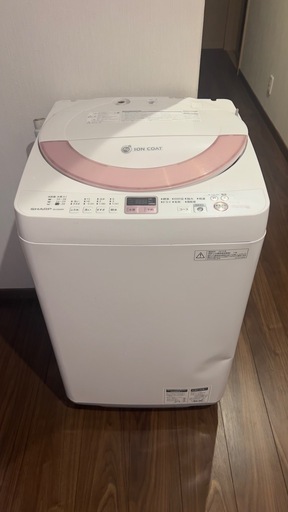 シャープ　洗濯機　6kg\n