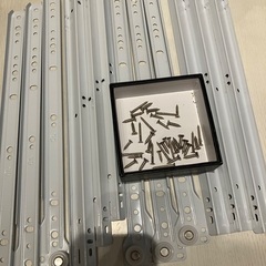 【DIY】ローラースライドレール（白）3段分の画像