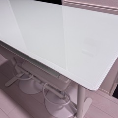 カウンターテーブル　チェア2脚セットの画像