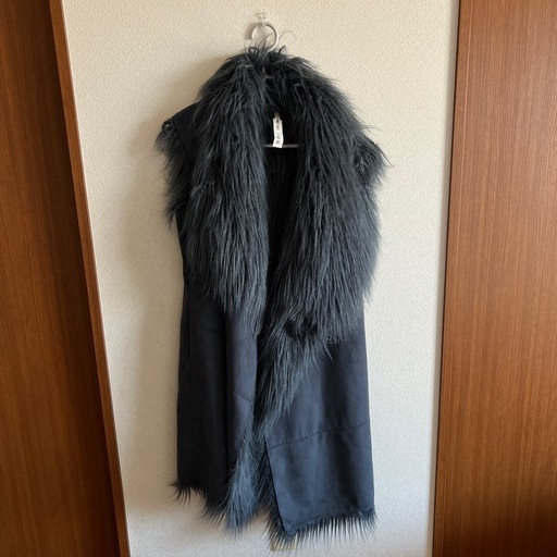 お値下げ致しました⭐️ディーゼル　xs  グレー ファー ロングコート