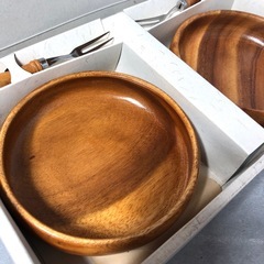 木製 お皿 食器の画像