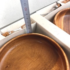 木製 お皿 食器の画像