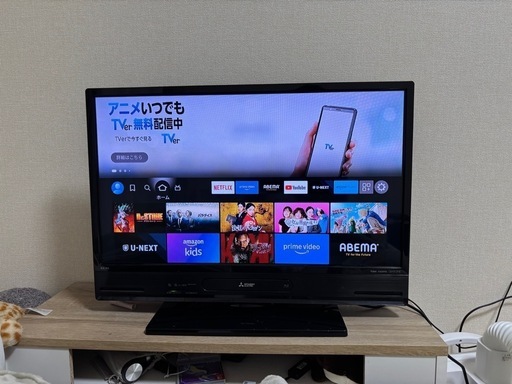 三菱テレビREAL 32V型Blu-ray内蔵lcd-a32bhr10 (んぽちゃむ) 上新庄のテレビ《液晶テレビ 》の中古あげます・譲ります｜ジモティーで不用品の処分