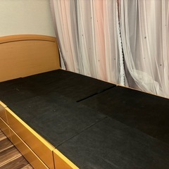 【取引決定】収納付きベッド•マットレスの画像