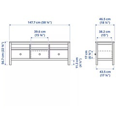 IKEA Hemnes テレビ台の画像