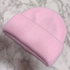 🤍新品　PINKのニット帽