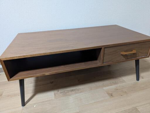 極美品】センターテーブルローテーブルブラウン引き出し付き ( ◡̈) 古淵の家具の中古あげます・譲ります｜ジモティーで不用品の処分