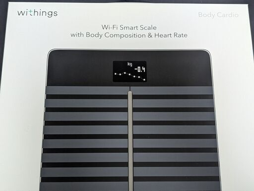 体重計・体組成計 Withings Body Cardio WBS04：箱つき。ほぼ未使用品。