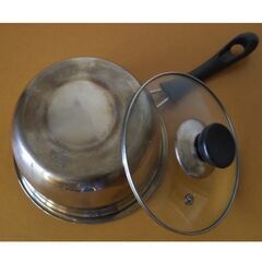 手鍋 フタ付き の画像