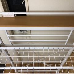 ロフトベッド（ホワイト）2年使用の画像