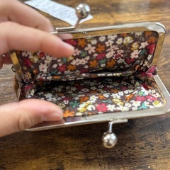 モコモコ ふわふわ 羊毛フェルト がま口財布 財布 ポーチの画像