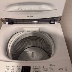 試運転のみ使用｜Haier JW-U45B-W 洗濯機 4.5kg ホワイト JWU45BWの画像