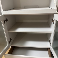 キッチン DORIS 食器棚 高級機能付き コンパクト食器棚開閉式 引き出し コンセント付き 家電収納 キッチン収納 大容量 おしゃれ 北欧  リフティル ドリス : dr-liftill : velle - 通販 - Yahoo!ショッピング