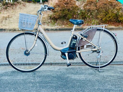 Panasonic 電動自転車 青 ♦️Panasonic電気自転車23 Panasonic 23 ビビL押し歩き 26インチ