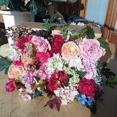 ハンドメイド造花 壁掛け