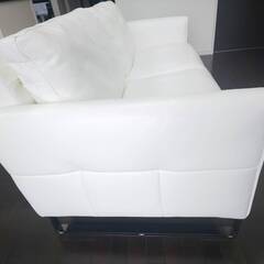 IDC 大塚家具の3人掛けソファ (L/S 58N) 本革セミアニリン染め 極上