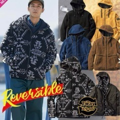 ワークマン　ボアジャケット　リバーシブル　M