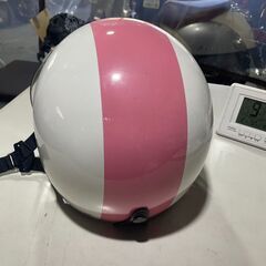 ☆GARAGE-ECO千音寺☆ヘルメット 白ピンク　H-31の画像