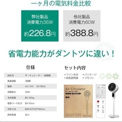 新品未使用！サーキュレーターの画像