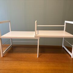 【お譲りします】幅調節可能の白い本棚