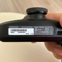 kenwood製　ドライブレコーダー　2016年の画像