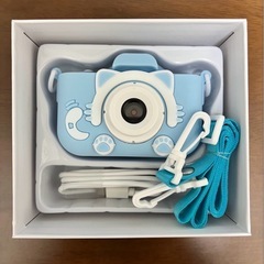 【新品】キッズカメラ 子供用カメラ 猫 トイカメラ1080P HD 動画 ゲーム 32GBメモリーカード付きの画像