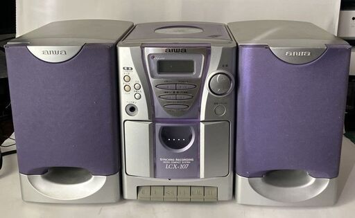 アイワ CD、カセット、ラジオ ミニコンポ LCX-107(リモコン付き）