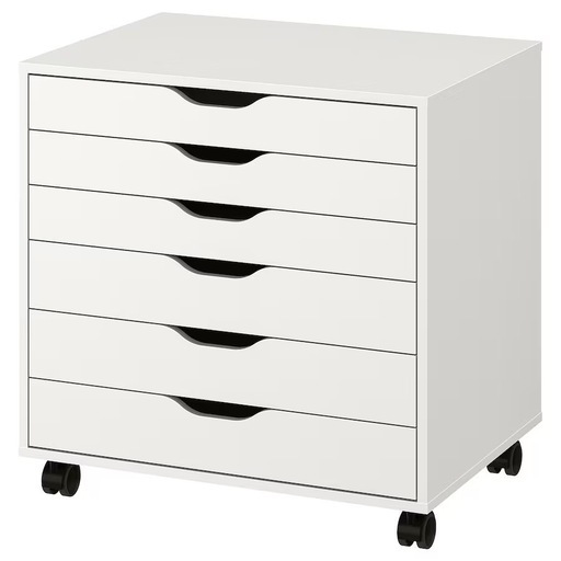 IKEA ALEX アレクス 引き出しユニット キャスター付き,  ホワイト