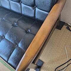 美品カリモクツーシーターの画像