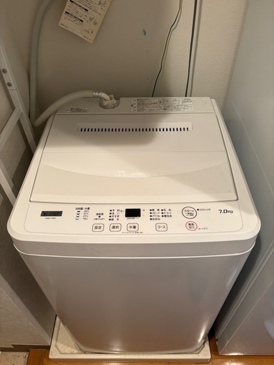 縦型洗濯機　22年製 7㎏ 風乾燥 ヤマダ 美品