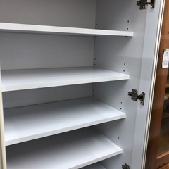 食器棚 ホワイト 2枚扉｜トレファクONLINE