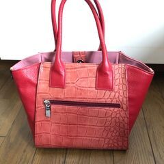 GRES PARIS ショルダーバッグ　赤　クロコダイルの画像
