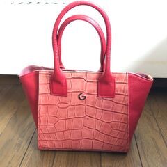 GRES PARIS ショルダーバッグ　赤　クロコダイル