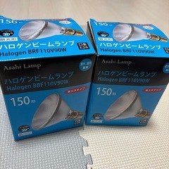 受け渡し者決定ハロゲンビームランプ2つ