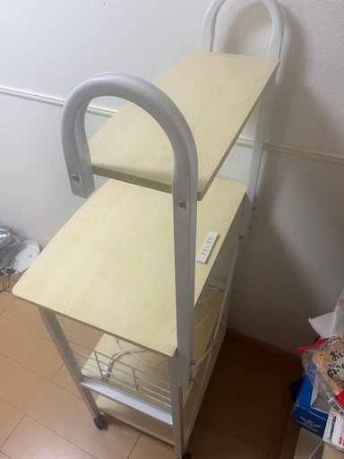 ☆ジモティ割あり☆ レンジボード グレー×ホワイト H205×D48.5×W141 クリーニング済み MT3693 (リユースのサカイ水戸)  水戸の収納家具《食器棚、キッチン収納》の中古あげます・譲ります｜ジモティーで不用品の処分