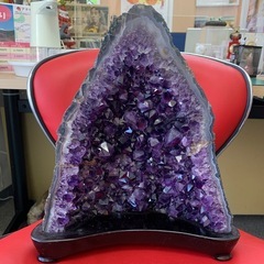 2月誕生石 アメジスト アメジスト台付き アメジストジオード