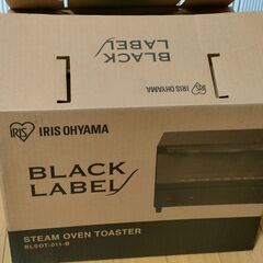 アイリスオーヤマ スチームオーブントースター 2枚焼き ブラック BLSOT-011-Bの画像