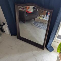 アンティーク調 鏡 73×60の画像