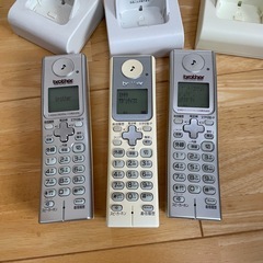 ブラザー 普通紙FAX-330DL +コードレス子機3台、新品インク付きの画像